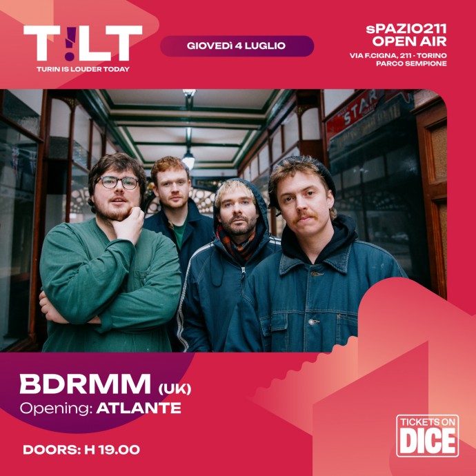 Bdrmm (UK) in concerto a Torino giovedì 4 luglio 2024 - Spazio211 open air
